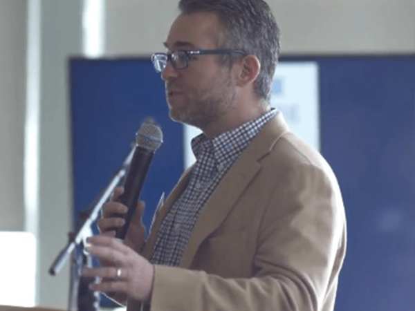 David Contorno talks at the 2018 Concordia University Healthcare Economics Summit.