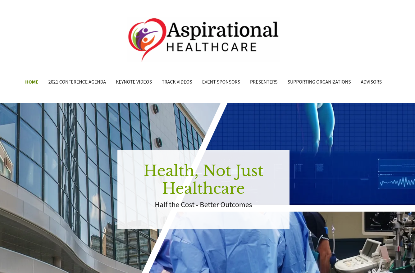Contorno featured as a keynote speaker & adivsor for Aspirational Healthcare